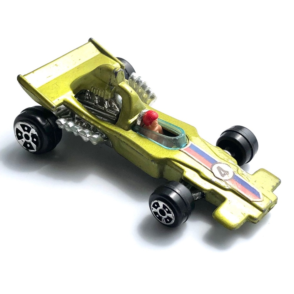 Yatming Melaren-Ford No 1304 die cast race car vintage Hong Kong yellow-green